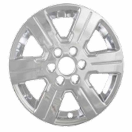 COAST2COAST 18", 6 Grooved Spoke, Chrome Plated, Plastic, Set Of 4, Not Compatible With Steel Wheels IWCIMP376X
